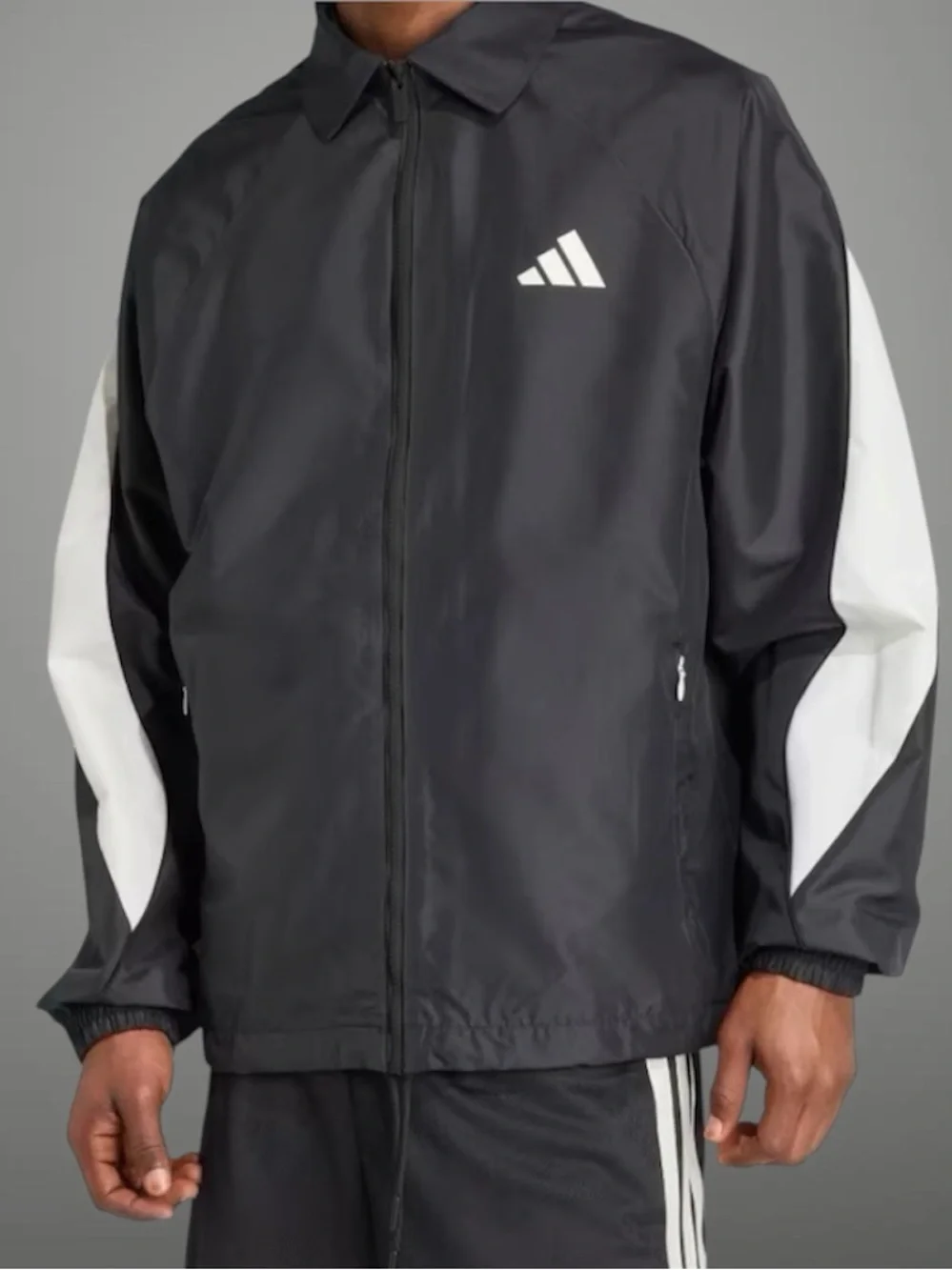 Adidas Men's 2XL Stadium Tracktop JN1829 Multi Sports Black/Off White Jacket NEW